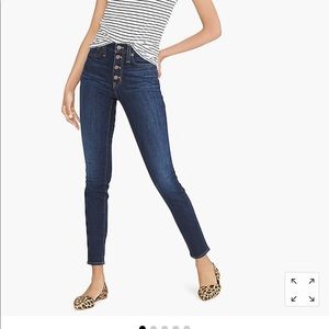 J. Crew 9” Skinny High Rise Jeans